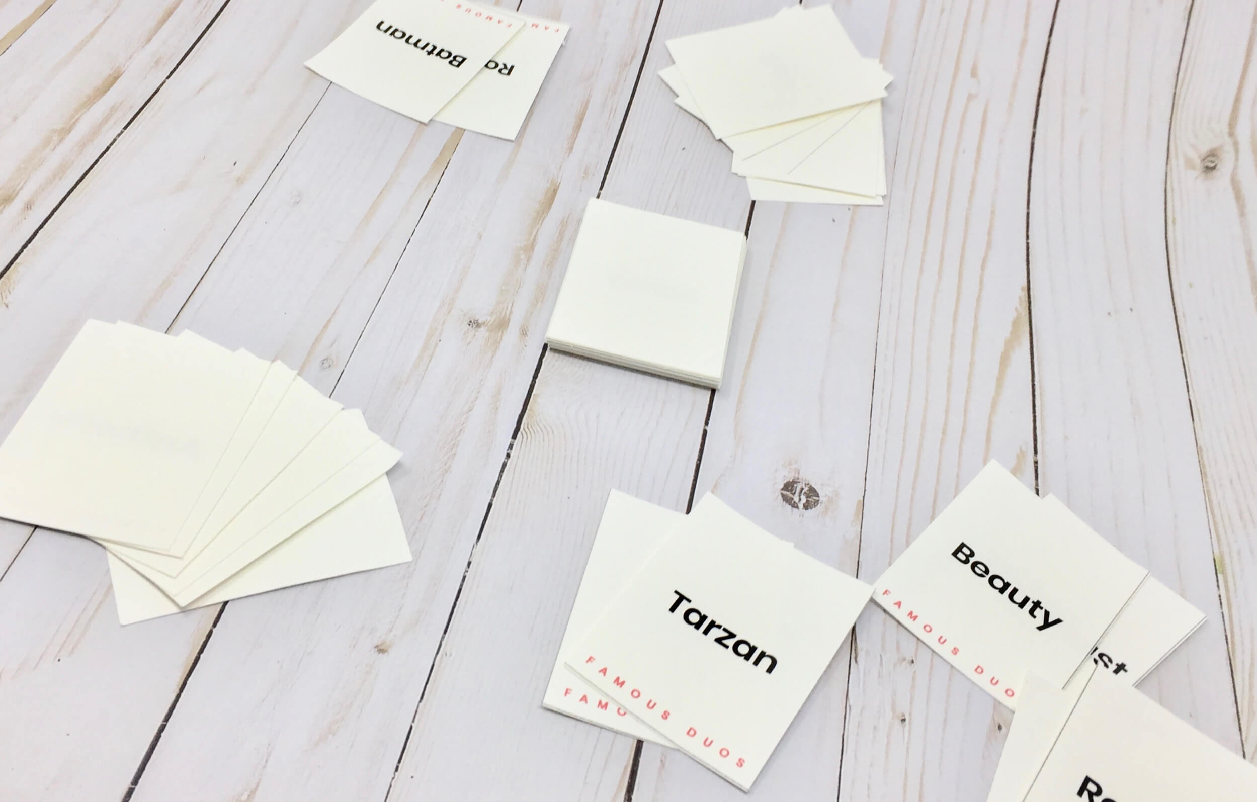 Famous Duos Card Game created for Alzheimer's and dementia patients