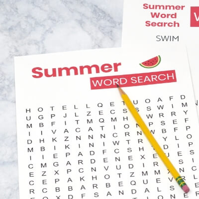 Summer Word Searches for Seniors