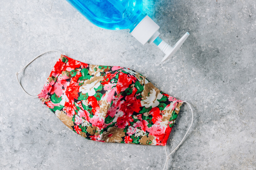 Face Mask and Hand Sanitizer